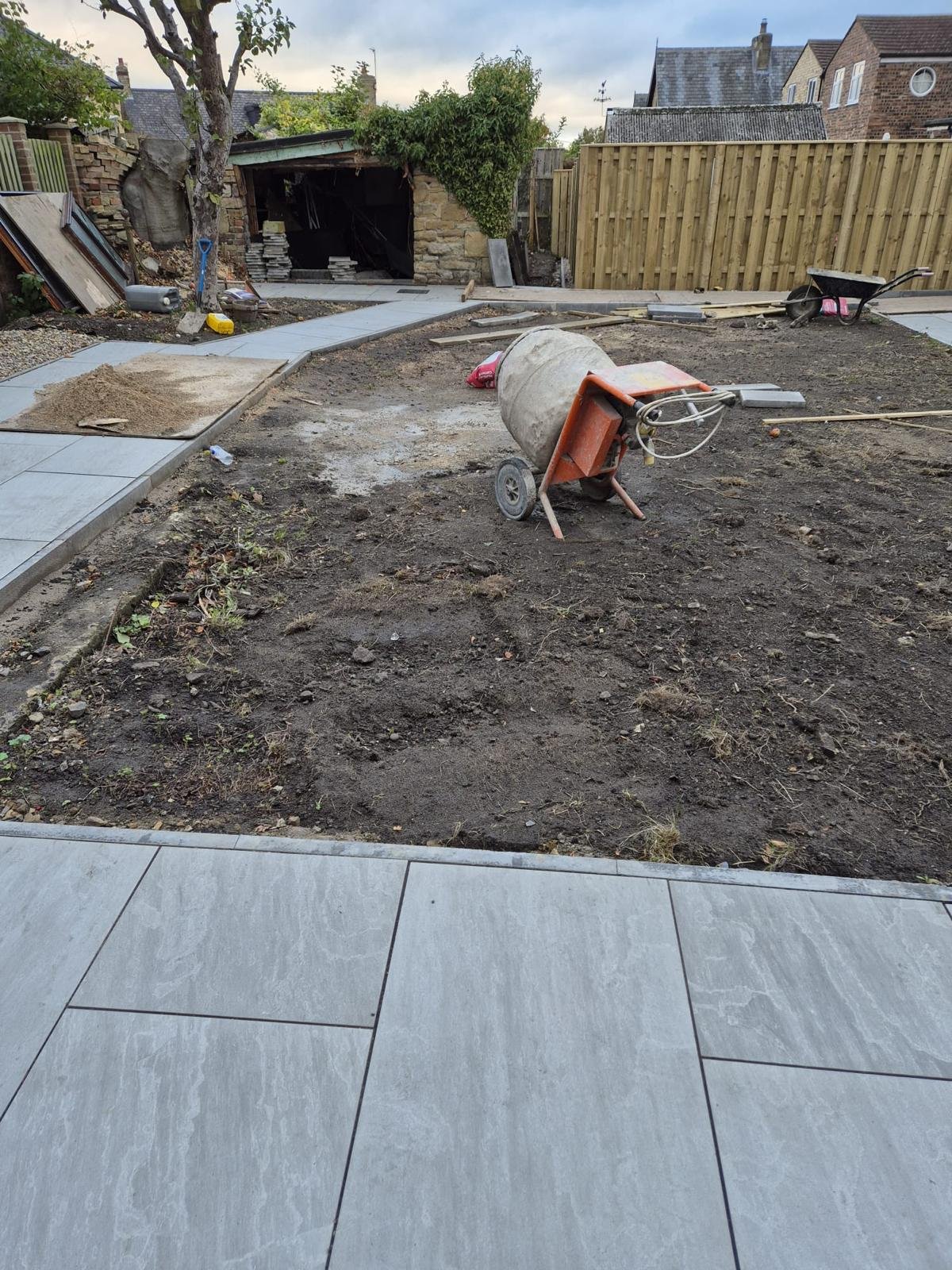 Garden destroyed by builders before turfing in Boldon